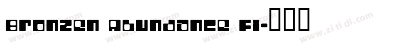 Bronzen Abundance Fi字体转换
